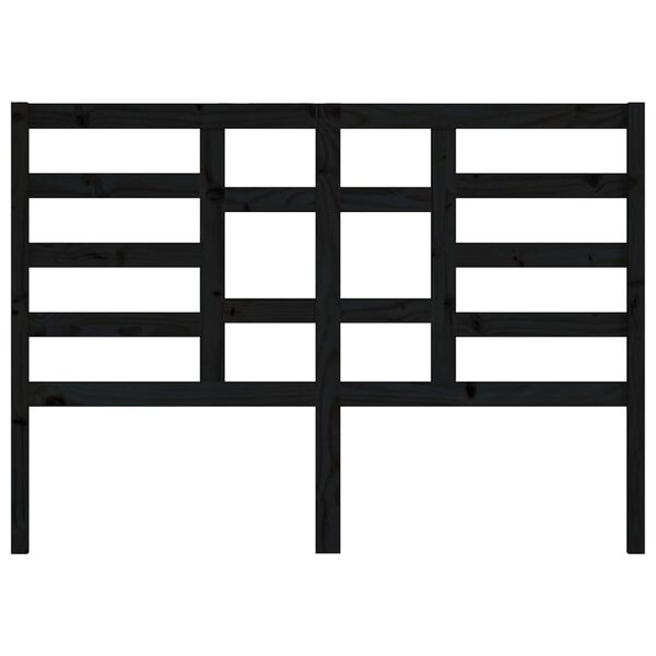 vidaXL Čelo postele čierne 166x4x104 cm masívna borovica