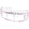 vidaXL Posteľn&yacute; r&aacute;m mas&iacute;vne drevo 75x190 cm mal&eacute; jednol&ocirc;žko