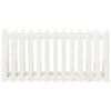 vidaXL Vyv&yacute;&scaron;en&yacute; z&aacute;hon s dizajnom plotu biely 150x50x70 cm borovica