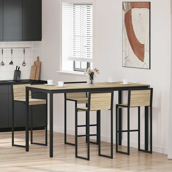 vidaXL Stojac&iacute; barov&yacute; st&ocirc;l Kompozitn&eacute; drevo