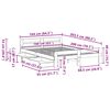vidaXL Posteľ bez matraca voskovo hned&aacute; 160x200 cm mas&iacute;vna borovica