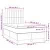 vidaXL Boxspring posteľ s matracom tmavohned&aacute; 120x200 cm l&aacute;tka