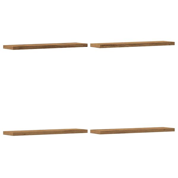 vidaXL N&aacute;stenn&eacute; police 4 ks dub artisan 40x10x1,5 cm kompozitn&eacute; drevo