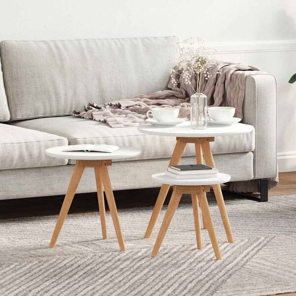 vidaXL Konferenčný stolík Hnedá 50 x 50 x 46 cm Orechový masív