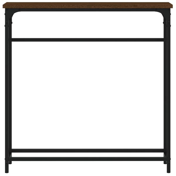 vidaXL Konzolov&yacute; stol&iacute;k hned&yacute; dub 75x19,5x75 cm kompozitn&eacute; drevo