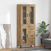 vidaXL Highboard Remeseln&yacute; dub 69,5 x 34 x 180 cm Kompozitn&eacute; drevo