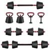 vidaXL 4-v-1 set činkov, kettlebell a jednoručn&yacute;ch činiek 30 kg