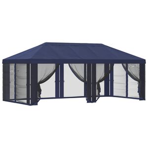 vidaXL Kryt alt&aacute;nku s bočn&yacute;mi stenami Modr&aacute; 600,5 x 300,5 cm Polyester
