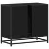 vidaXL K&uacute;peľňov&aacute; skrinka s um&yacute;vadlom čierna kompozitn&eacute; drevo