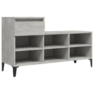 vidaXL Botn&iacute;k bet&oacute;novo siv&yacute; 102x36x60 cm spracovan&eacute; drevo