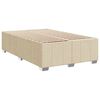 vidaXL Boxspring posteľ s matracom kr&eacute;mov&yacute; 120x200 cm l&aacute;tka