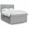 vidaXL Boxspring posteľ s matracom bledosiv&aacute; 140x200 cm l&aacute;tka