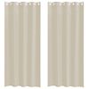 vidaXL Voile záclona 2 pcs Piesková 225 x 140 cm Polyester