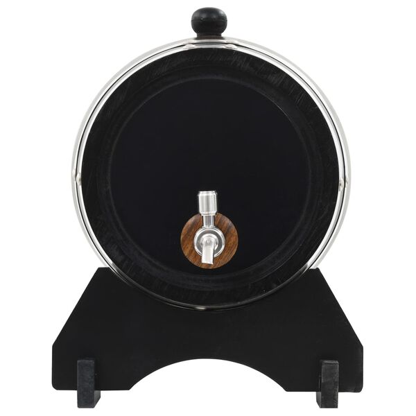 vidaXL Sud na víno s kohútikom z masívneho borovicového dreva 6 l