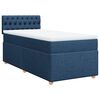 vidaXL Posteľn&yacute; r&aacute;m boxspring s matracom modr&yacute; 90x200 cm l&aacute;tka