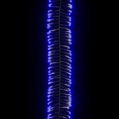 vidaXL Reťaz so zhlukmi LED, 400 diód, modrá 7,4 m, PVC