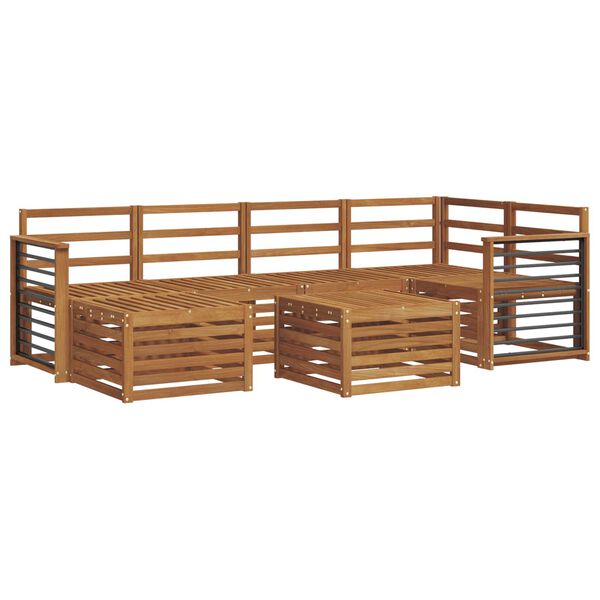 vidaXL S&uacute;pravy pohoviek Pr&iacute;rodn&aacute; Pevn&eacute; ak&aacute;ciov&eacute; drevo