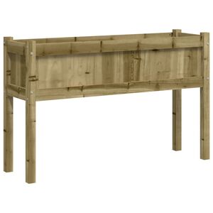 vidaXL Z&aacute;hradn&yacute; kvetin&aacute;č s nohami 110x31x70 cm impregnovan&aacute; borovica