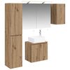 vidaXL Set kabinetov do k&uacute;peľne 5 pcs Dub artisan 50 x 14,5 x 70 cm