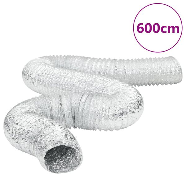 vidaXL Ventilačn&eacute; potrubie hlin&iacute;kov&eacute; 6 m &Oslash;12,5 cm