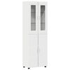 vidaXL Highboard FLORIN 60 x 35 x 182 cm Biela Kompozitn&eacute; drevo