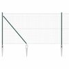 vidaXL Eur&oacute;psky plot s hrotmi 10 x 1,4 m PVC potiahnut&aacute; oceľ Zelen&aacute;
