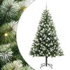 vidaXL Umel&yacute; vianočn&yacute; stromček s umel&yacute;m snehom 300 LED Tepl&aacute; biela