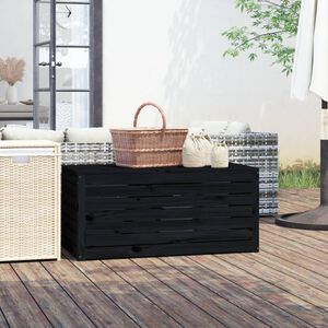 vidaXL Z&aacute;hradn&yacute; box čierny 101x50,5x46,5 cm mas&iacute;vna borovica