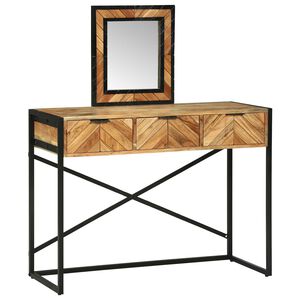 vidaXL Toaletn&yacute; stol&iacute;k Hned&aacute; 100 x 40 x 120 cm Pevn&eacute; ak&aacute;ciov&eacute; drevo