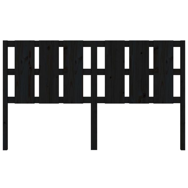 vidaXL Čelo postele čierne 165,5x4x100 cm masívna borovica