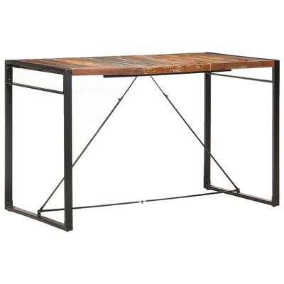vidaXL Barový stolík 180x90x110 cm masívne recyklované drevo