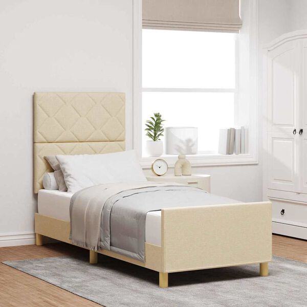 vidaXL R&aacute;m postele s čelnou doskou Kr&eacute;mov&aacute; 80 x 200 cm l&aacute;tka