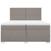 vidaXL Boxspring posteľ s matracom sivohned&yacute; 200x200 cm l&aacute;tka