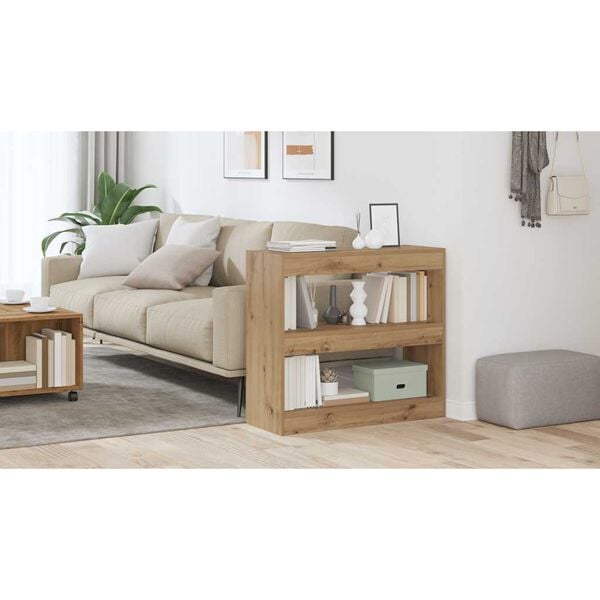 vidaXL skrinka na knihy/izbov&yacute; prep&aacute;žka Artisan Dub 80x30x72 cm