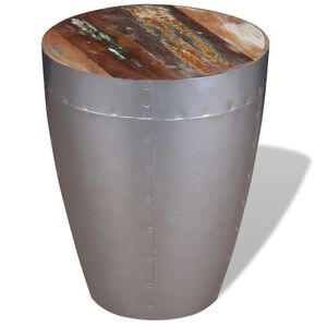 vidaXL Stolička, leteck&yacute; &scaron;t&yacute;l, recyklovan&yacute; mas&iacute;v