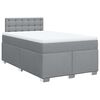 vidaXL Boxspring posteľ s matracom bledosivá 120x190 cm látka