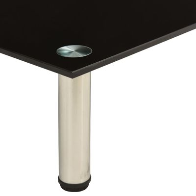 vidaXL TV stolík, čierny 40x35x17 cm, tvrdené sklo