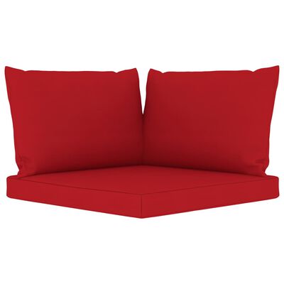 vidaXL 11-dielna záhradná sedacia súprava s podložkami červená