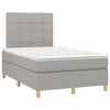 vidaXL Boxspring posteľ s matracom bledosiv&aacute; 120x200 cm l&aacute;tka