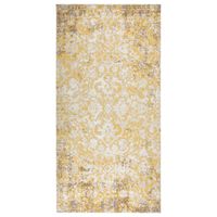 vidaXL Vonkajší koberec hladké tkanie 100x200 cm žltý