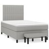 vidaXL Boxspring posteľ s matracom bledosiv&aacute; 120x190 cm l&aacute;tka
