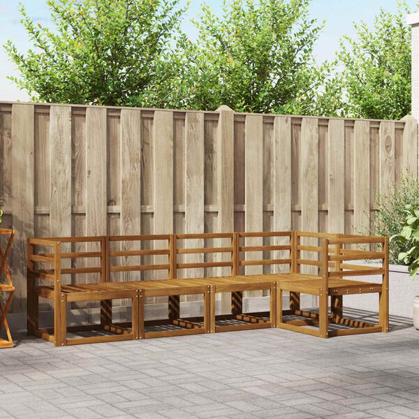 vidaXL Sada pohoviek 5 pcs Pr&iacute;rodn&aacute;