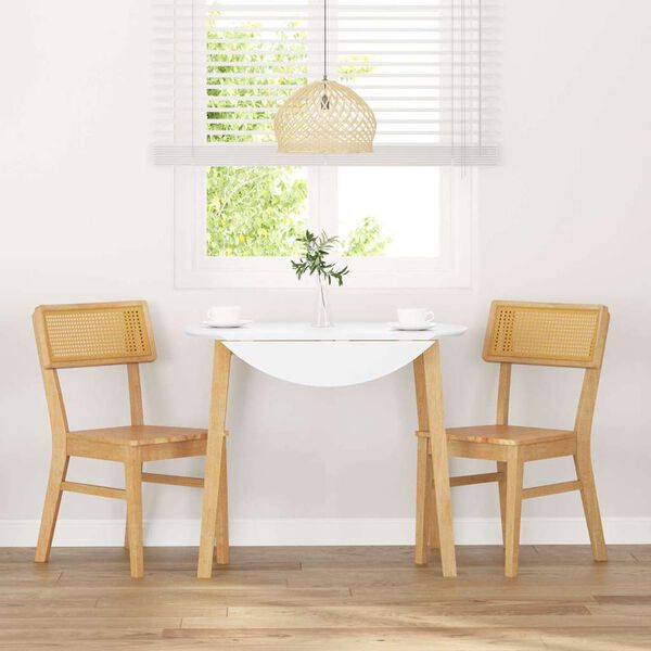 VidaXL jedálenské stoličky 2 ks masívna drevená guma