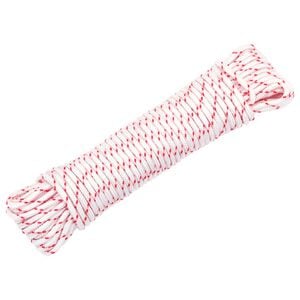 VidaXL ťažn&aacute; &scaron;tartovacia &scaron;n&uacute;ra biela a červen&aacute; &Oslash;3 mm 10 m nylon