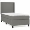 vidaXL Posteľn&yacute; r&aacute;m boxsping s matracom tmavosiv&yacute; 80x200 cm l&aacute;tka