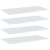 vidaXL Pr&iacute;davn&eacute; police 4ks, leskl&eacute; biele 80x40x1,5cm kompozitn&eacute; drevo
