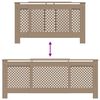 vidaXL Kryt na radi&aacute;tor 205 cm MDF