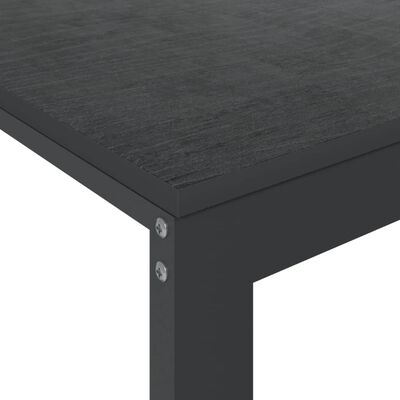 vidaXL Počítačový stôl čierny 110x60x73 cm drevotrieska