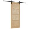 vidaXL Posuvn&eacute; dvere Pr&iacute;rodn&aacute; 86 x 211 cm Borovicov&yacute; mas&iacute;v