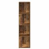 vidaXL rohov&aacute; skrinka Old Wood 33x33x132 cm Engineered Wood
